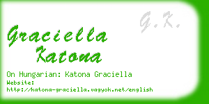 graciella katona business card